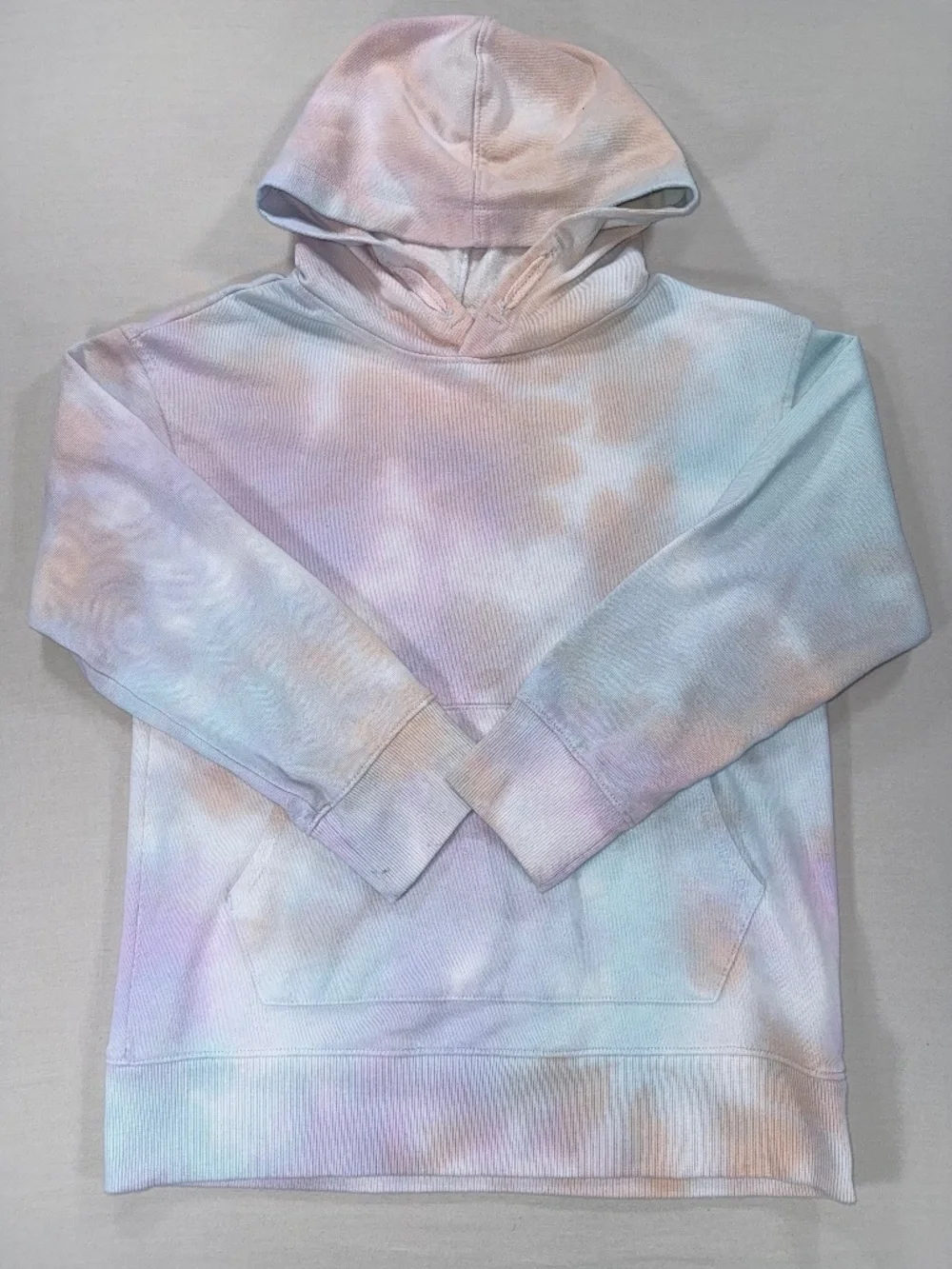 Wonder Nation Girls Pastel Tie Dye Pullover Hoodie Size M (8)